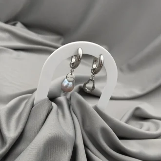 Cерьги PEARL ASYMMETRIC DROP