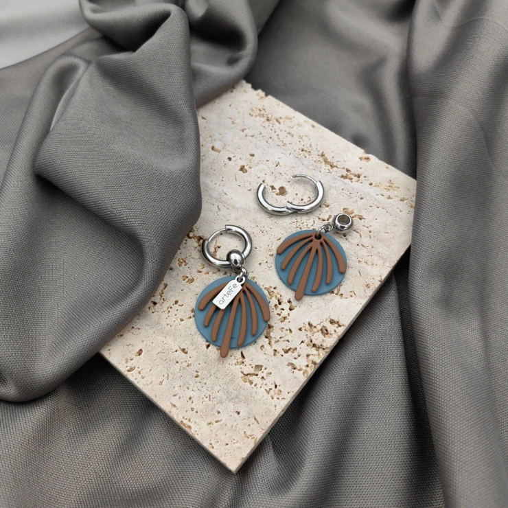 Серьги COLORFUL LIFE. BROWN