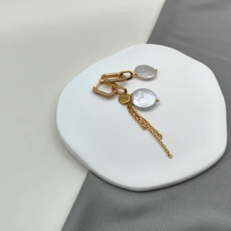 Серьги  FASHION PEARL GOLD