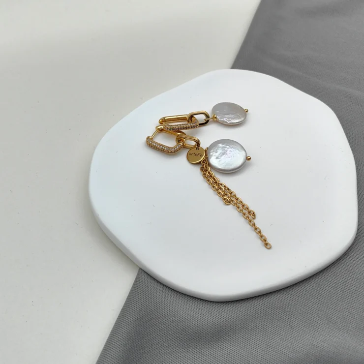 Серьги FASHION PEARL GOLD